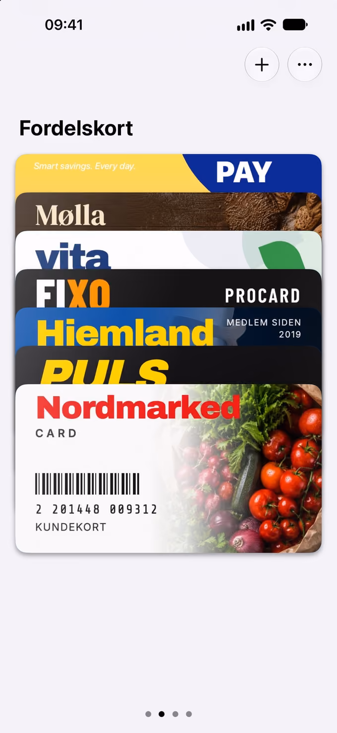 WalletCard: bunken med kundekort